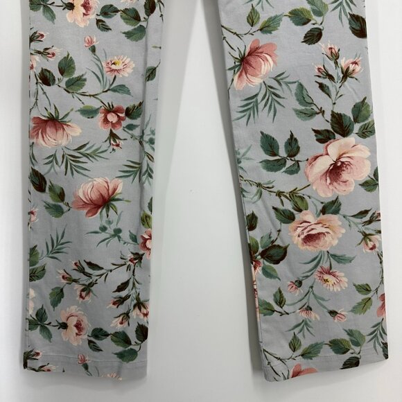 Dolce & Gabbana Floral Print Slim Straight Leg Pants 44 / 8 Womens Vintage - Picture 10 of 12